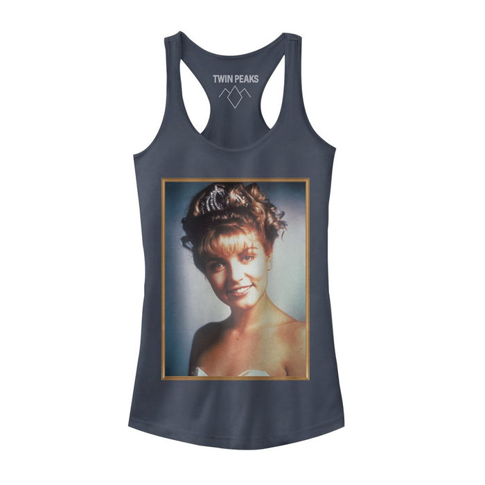 fifth sun Junior's Twin Peaks Laura Palmer Homecoming Photo Racerback Tank Top