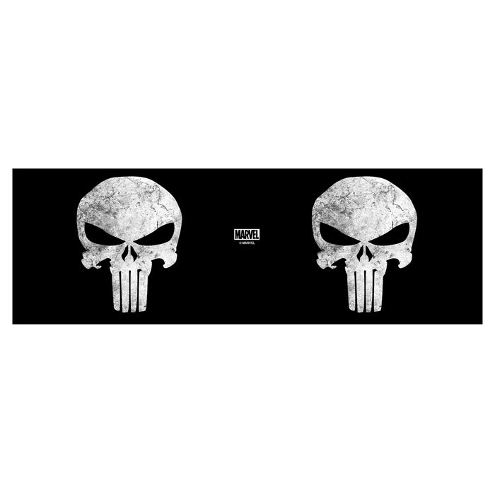Fifth Sun Marvel Punisher Distressed Skull Logo Stainless Steel Tumbler With Lid