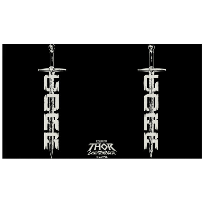 Fifth Sun Marvel: Thor: Love And Thunder All-Black The Necrosword Gorr Stainless Steel Water Bottle