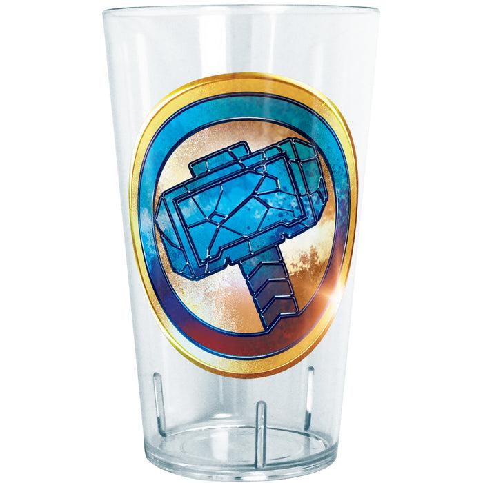 fifth sun Marvel: Thor: Love and Thunder Cracked Mjolnir Badge Tritan Drinking Cup