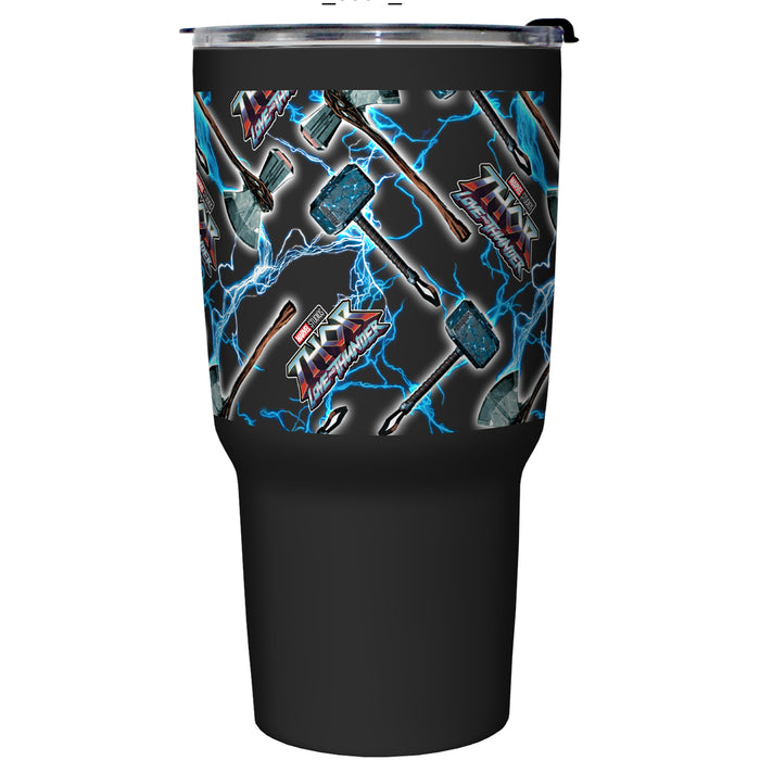 fifth sun Marvel: Thor: Love and Thunder Electric Mjolnir and Stormbreaker Stainless Steel Tumbler With Lid
