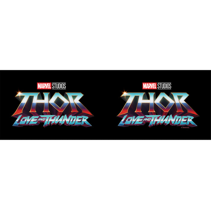 Fifth Sun Marvel: Thor: Love And Thunder Metallic Logo Stainless Steel Tumbler With Lid