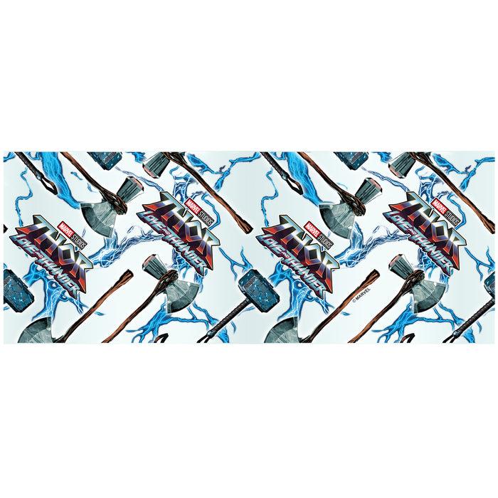 Fifth Sun Marvel: Thor: Love And Thunder Mjolnir And Stormbreaker Electric Pattern Tritan Drinking Cup