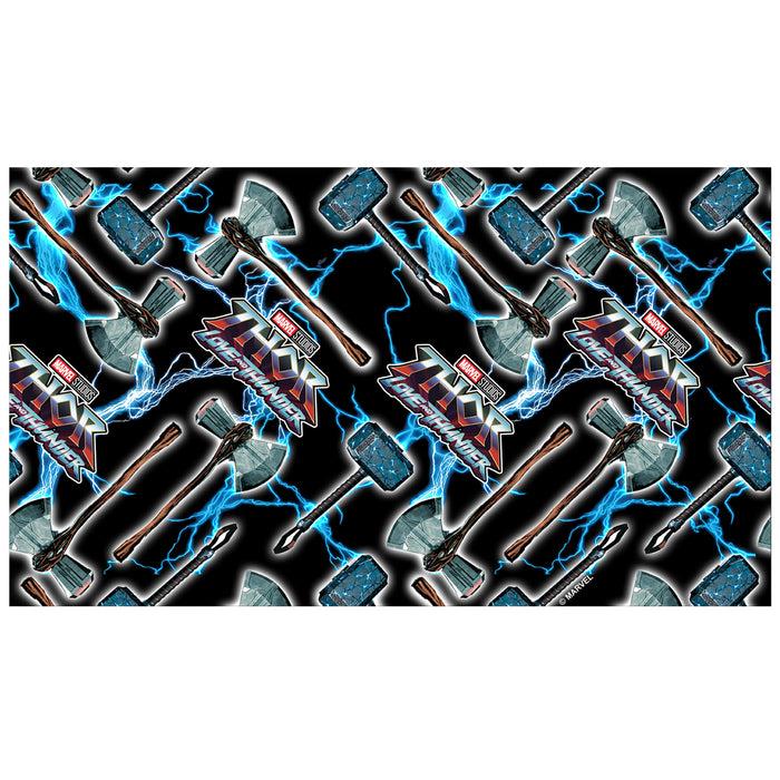 Fifth Sun Marvel: Thor: Love And Thunder Stormbreaker And Mjolnir Electric Pattern Stainless Steel Water Bottle