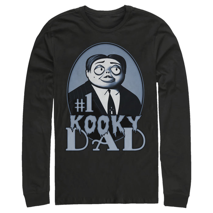 fifth sun Men's Addams Family #1 Kooky Dad Gomez Addams Long Sleeve Shirt