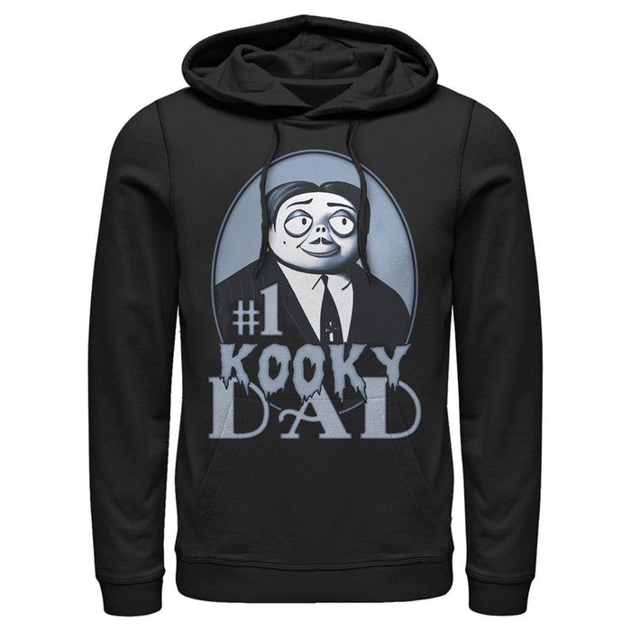 fifth sun Men's Addams Family #1 Kooky Dad Gomez Addams Pull Over Hoodie
