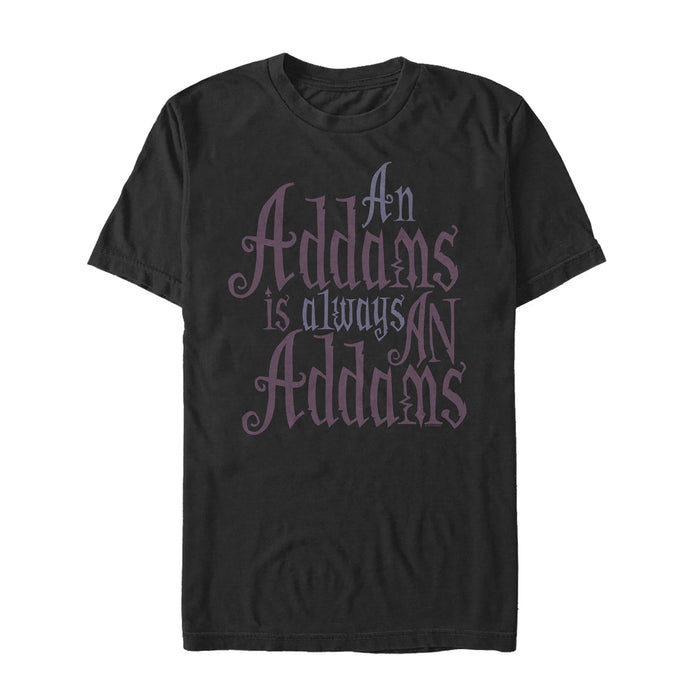 fifth sun Men's Addams Family Always An Addams Motto T-Shirt