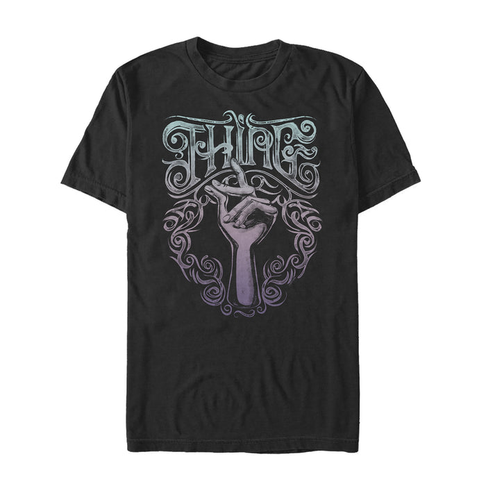 fifth sun Men's Addams Family Thing Ornate Snap T-Shirt