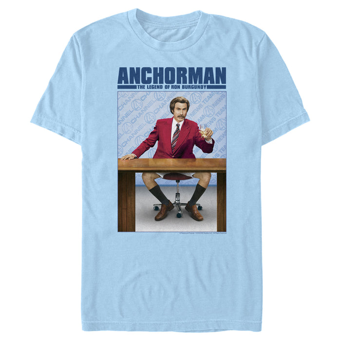 fifth sun Men's Anchorman Ron Burgundy No Pants T-Shirt
