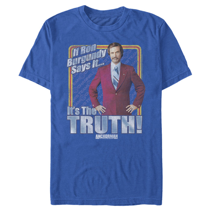 fifth sun Men's Anchorman Ron Burgundy Truth T-Shirt