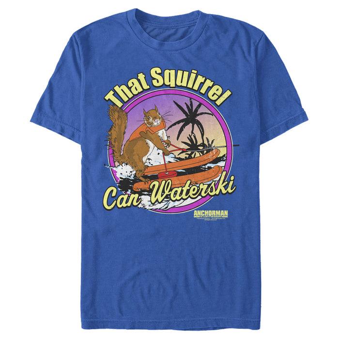 fifth sun Men's Anchorman That Squirrel Can Waterski T-Shirt