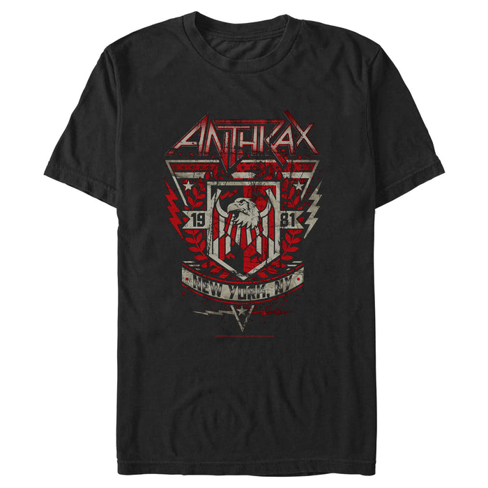 fifth sun Men's Anthrax Distressed Eagle 1981 T-Shirt