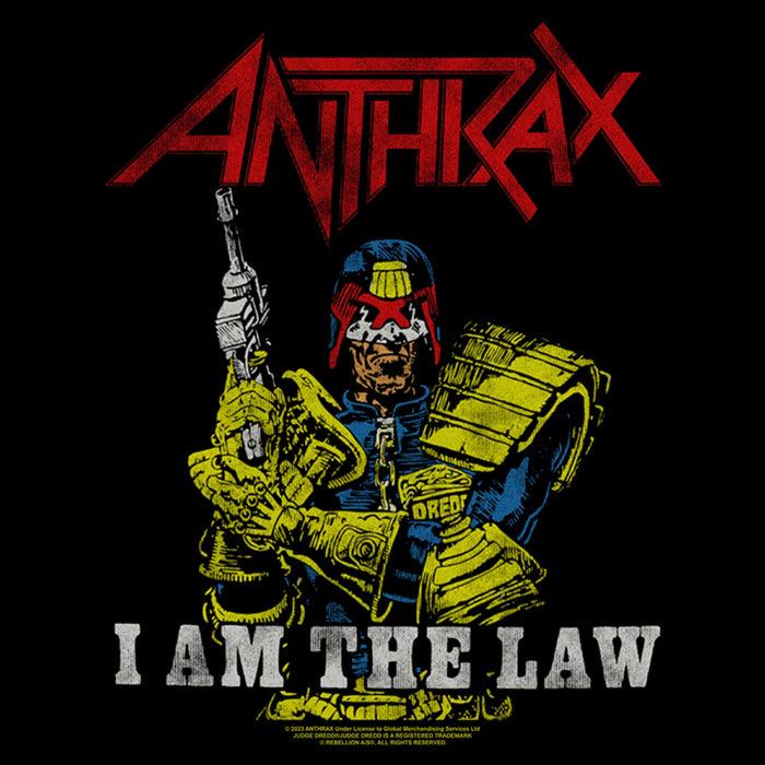 Fifth Sun Men's Anthrax Distressed I Am The Law T-Shirt