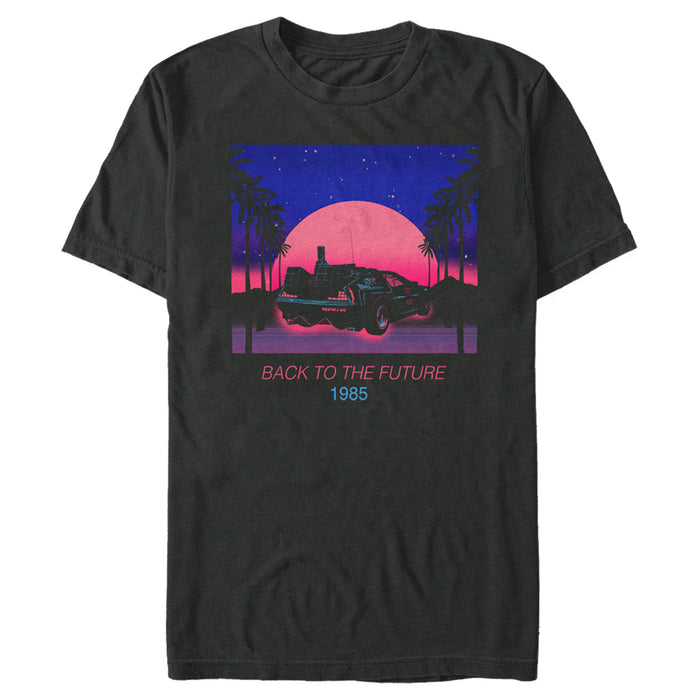 fifth sun Men's Back to the Future Retro Sunset T-Shirt