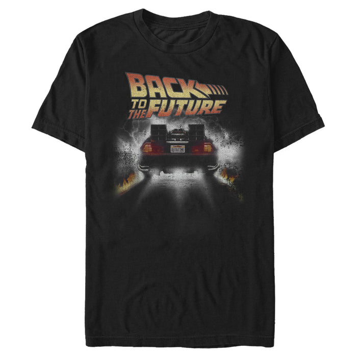 fifth sun Men's Back to the Future Time Machine Glow T-Shirt