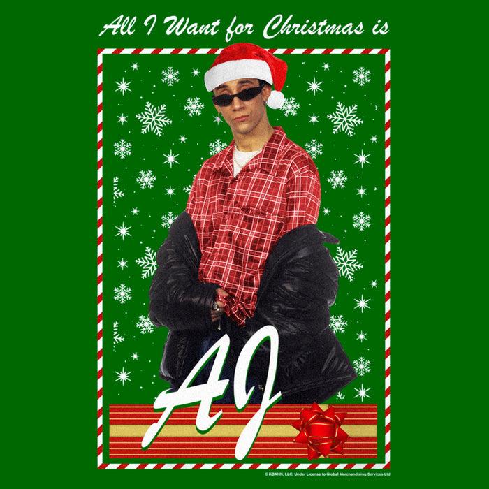 Fifth Sun Men's Backstreet Boys AJ All I Want For Christmas Sweatshirt