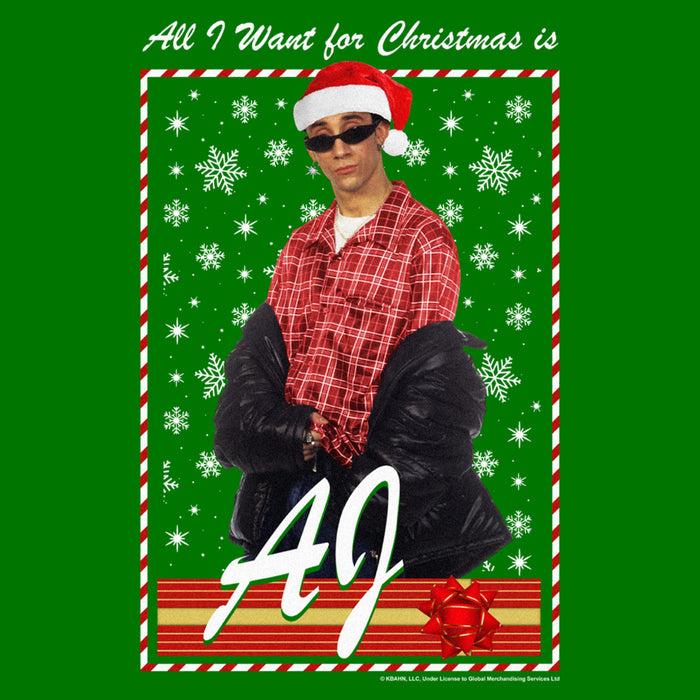 Fifth Sun Men's Backstreet Boys AJ All I Want For Christmas T-Shirt