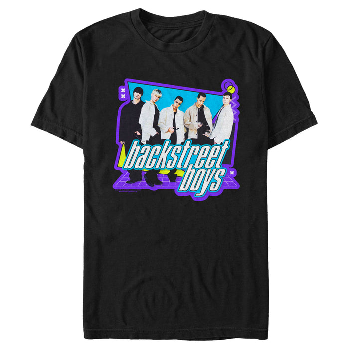 fifth sun Men's Backstreet Boys Band 90s Pop Grid T-Shirt