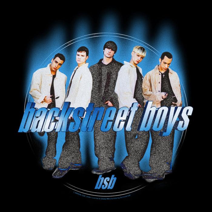 Fifth Sun Men's Backstreet Boys Blue Glowing Circle T-Shirt