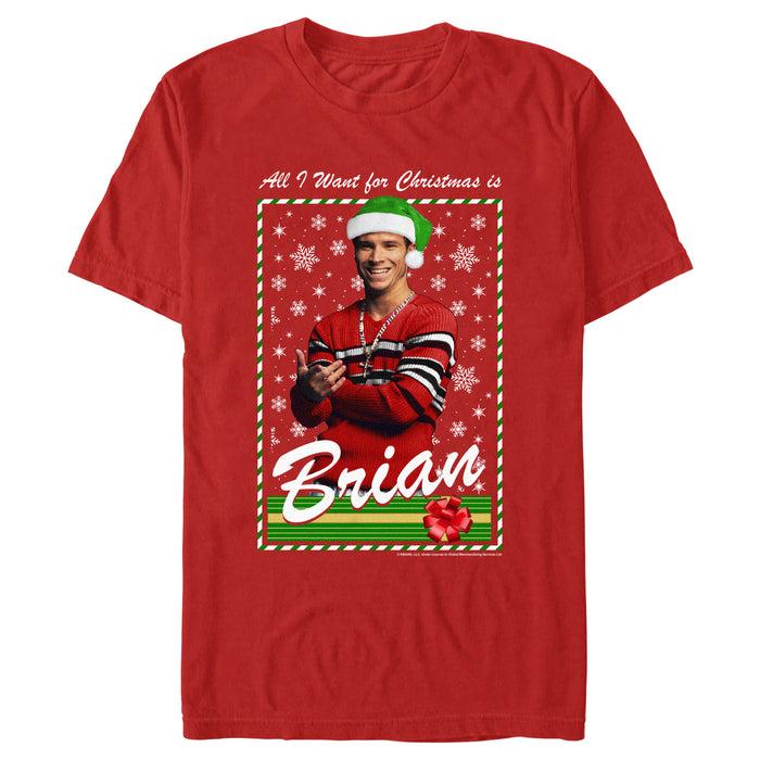 fifth sun Men's Backstreet Boys Brian All I Want for Christmas T-Shirt