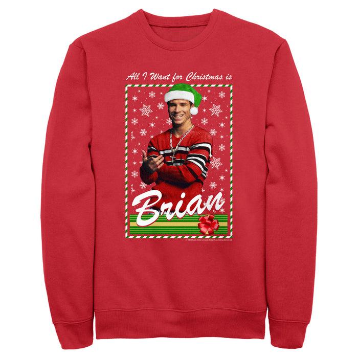 fifth sun Men's Backstreet Boys Brian All I Want for Christmas Sweatshirt
