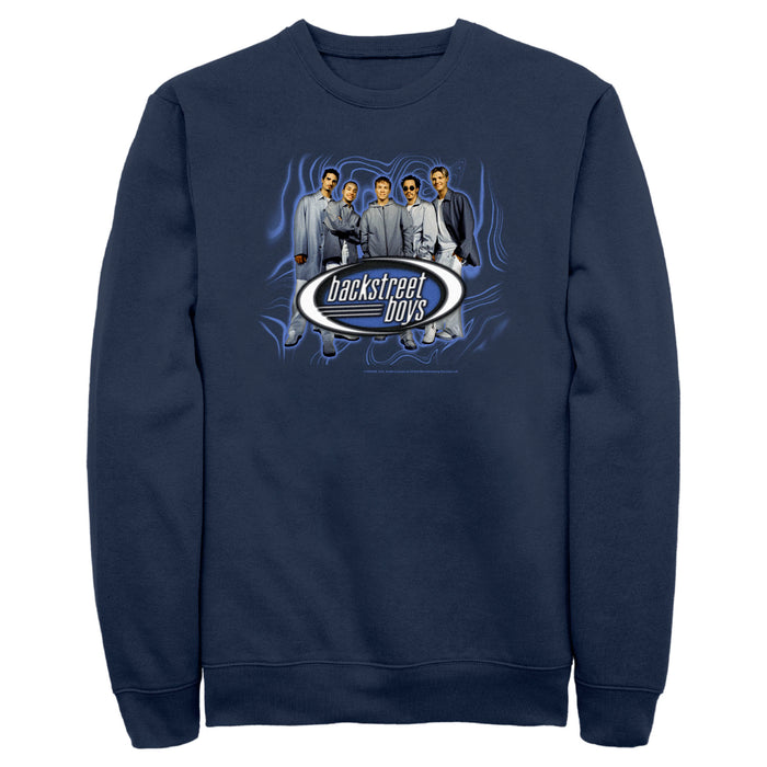 fifth sun Men's Backstreet Boys Groovy Background Group Shot Sweatshirt