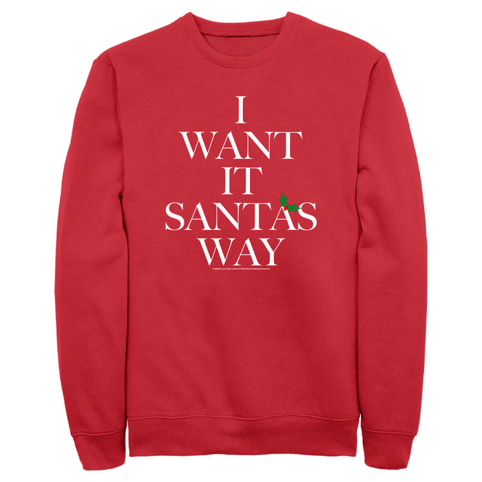 fifth sun Men's Backstreet Boys I Want It Santa's Way Sweatshirt