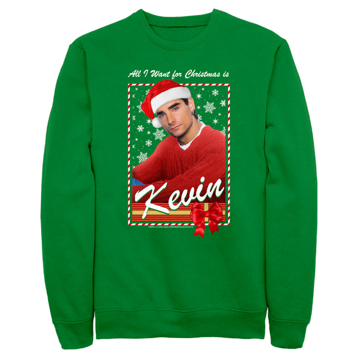 fifth sun Men's Backstreet Boys Kevin All I Want for Christmas Sweatshirt