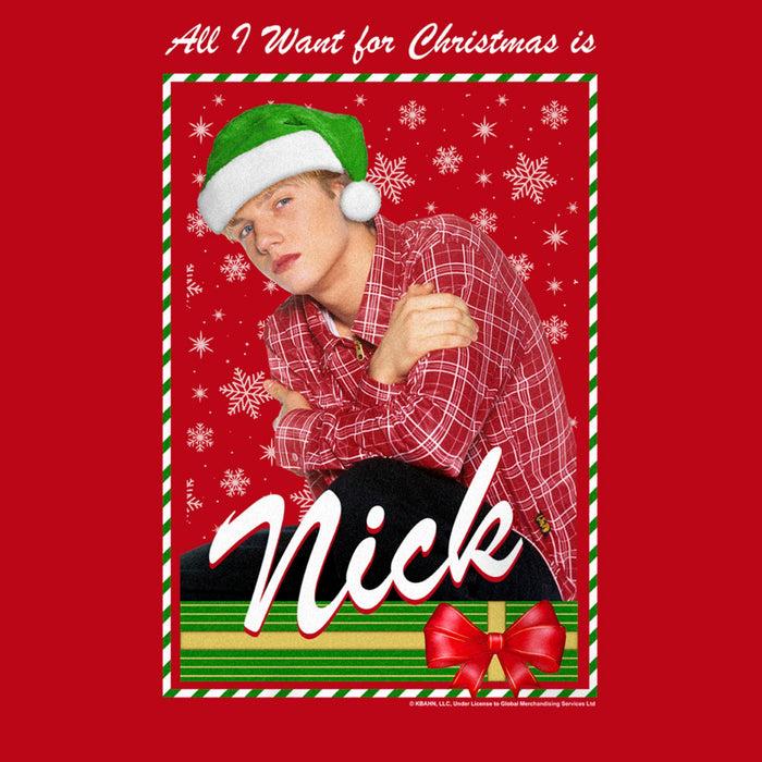 Fifth Sun Men's Backstreet Boys Nick All I Want For Christmas Sweatshirt