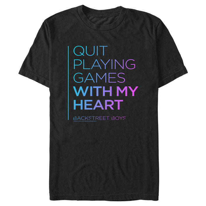fifth sun Men's Backstreet Boys Quit Playing Games With My Heart T-Shirt