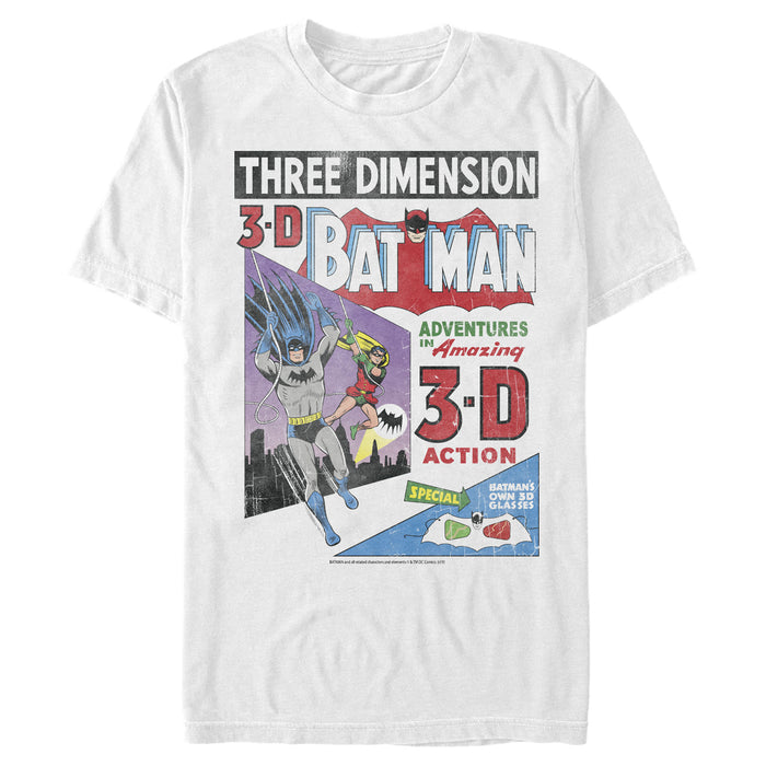 fifth sun Men's Batman 3D Vintage Comic Cover T-Shirt