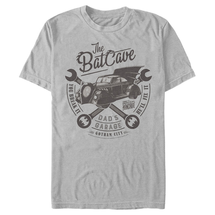 Fifth Sun Men's Batman Bat Cave Dad's Garage T-Shirt