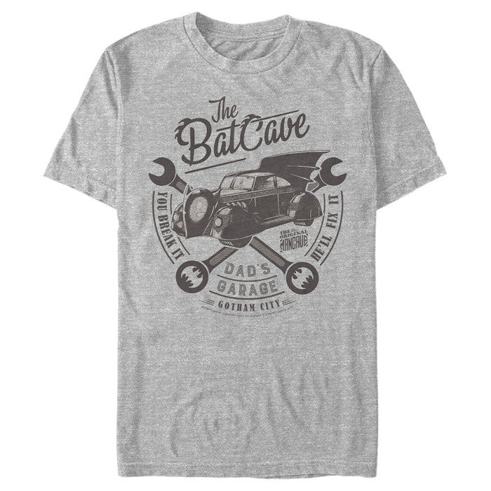 fifth sun Men's Batman Bat Cave Dad's Garage T-Shirt