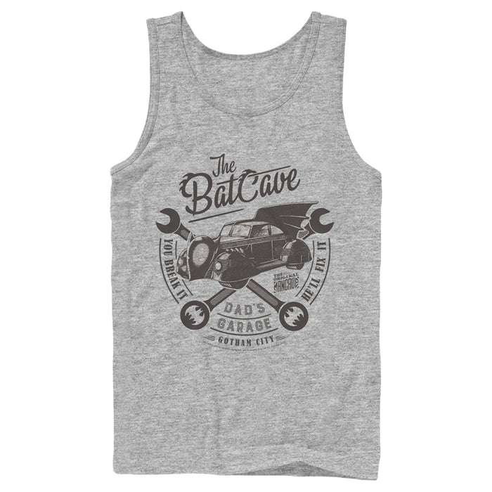 Fifth Sun Men's Batman Bat Cave Dad's Garage Tank Top