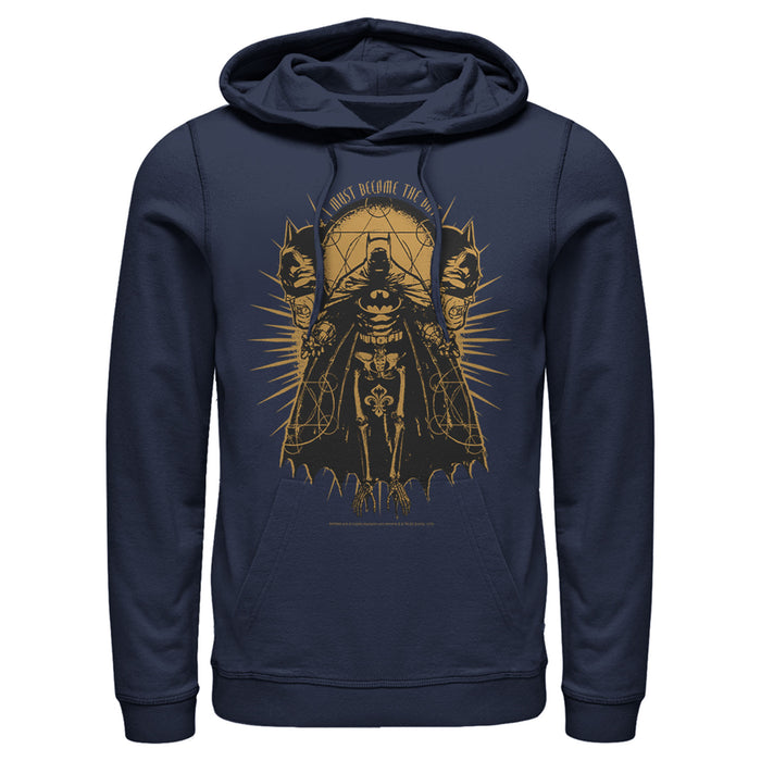fifth sun Men's Batman Become the Bat Pull Over Hoodie