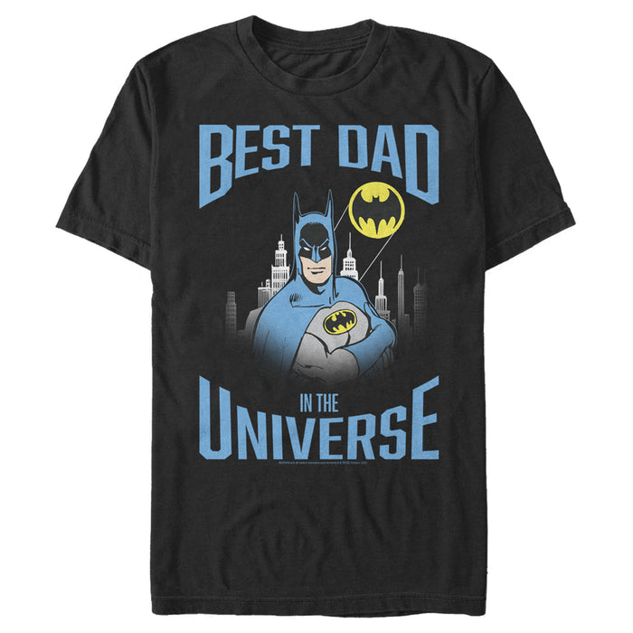 fifth sun Men's Batman Best Dad in the Universe T-Shirt