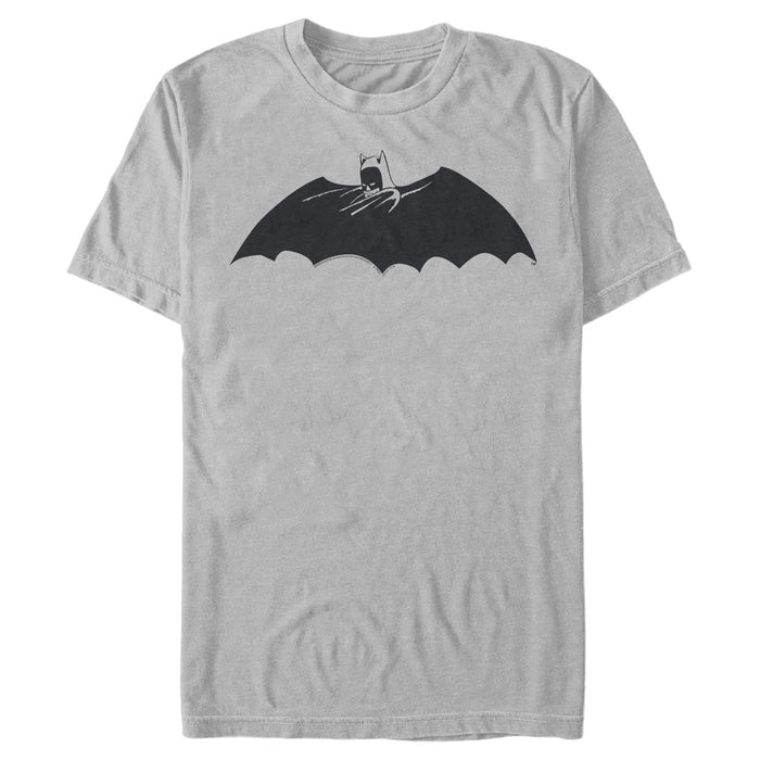 fifth sun Men's Batman Caped Crusader Silhouette T-Shirt