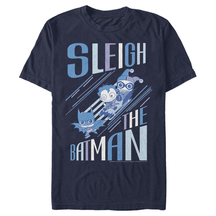 fifth sun Men's Batman Christmas Sleigh the Hero T-Shirt