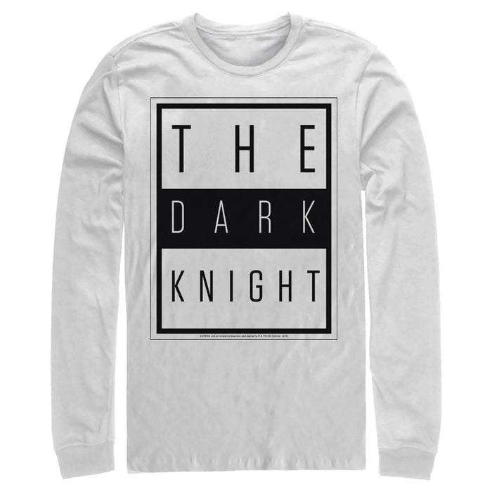 fifth sun Men's Batman Dark Night Frame Long Sleeve Shirt