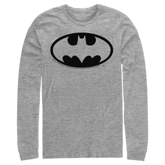 Fifth Sun Men's Batman Dark Night Logo Long Sleeve Shirt