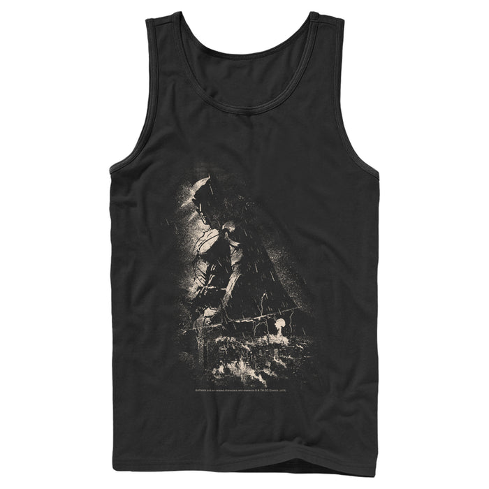 fifth sun Men's Batman Grunge Hero in Shadow Tank Top