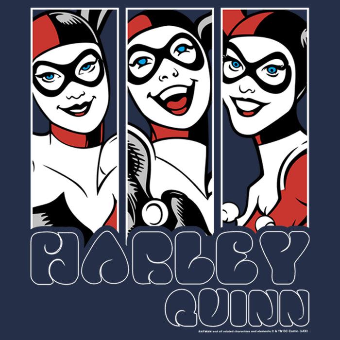 Fifth Sun Men's Batman Harley Quinn Classic Cartoon Panel T-Shirt