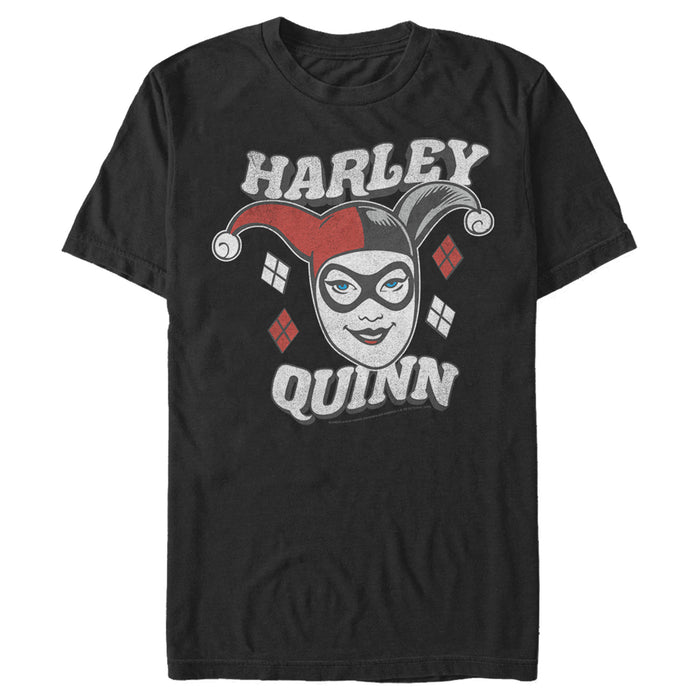 Fifth Sun Men's Batman Harley Quinn Smile Face T-Shirt