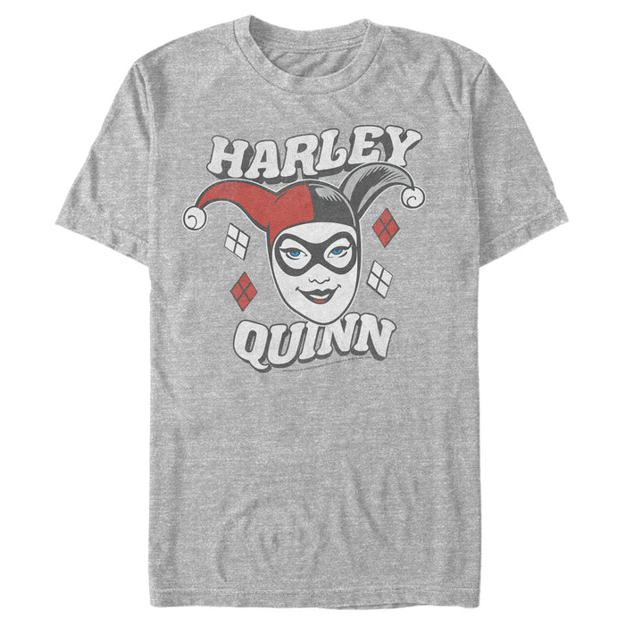 fifth sun Men's Batman Harley Quinn Smile Face T-Shirt