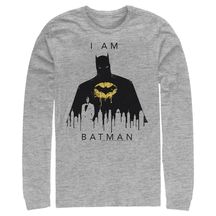 Fifth Sun Men's Batman I Am Gotham Drip Long Sleeve Shirt