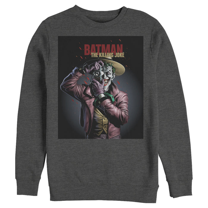 Fifth Sun Men's Batman Joker Camera Poster Sweatshirt