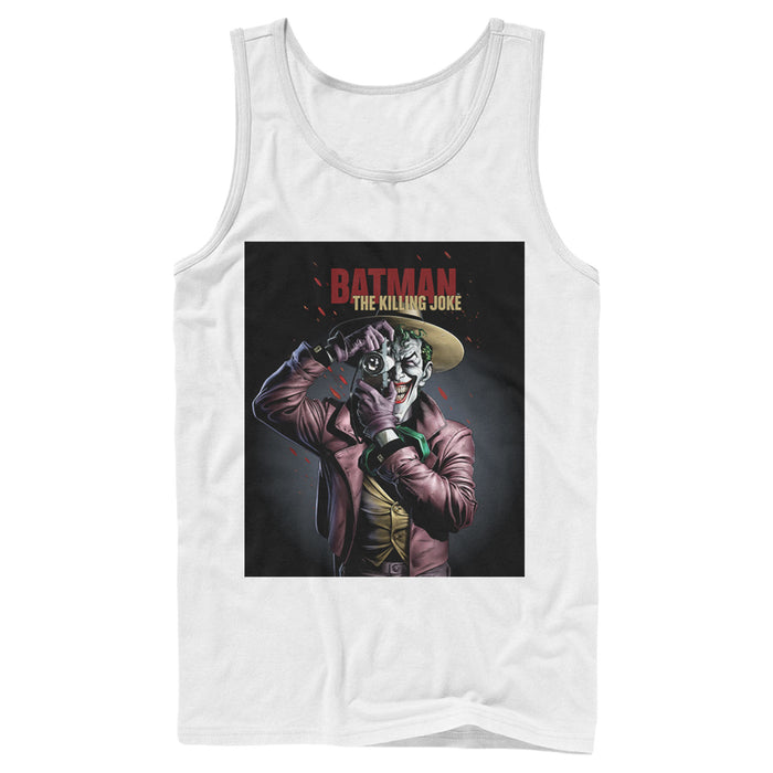 fifth sun Men's Batman Joker Camera Poster Tank Top