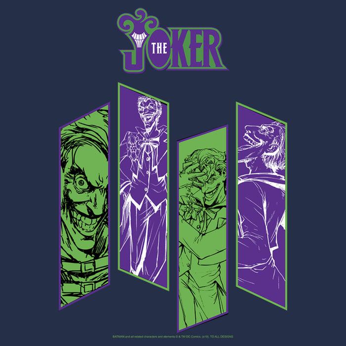 Fifth Sun Men's Batman Joker Classic Villain Panels T-Shirt