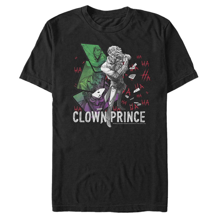 fifth sun Men's Batman Joker Clown Prince Cards T-Shirt