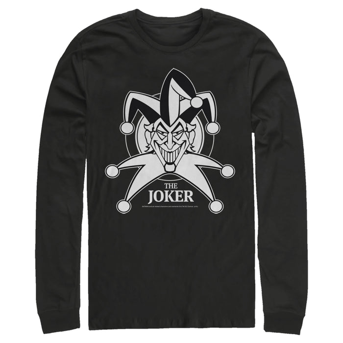 Fifth Sun Men's Batman Joker Emblem Long Sleeve Shirt